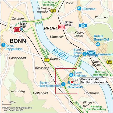 Anfahrt BiBB, Bonn