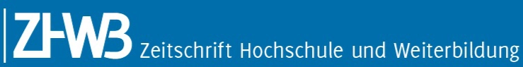 ZHWB Banner mit dem Schriftzug ZHWB - Zeitschrift Hochschule und Weiterbildung
